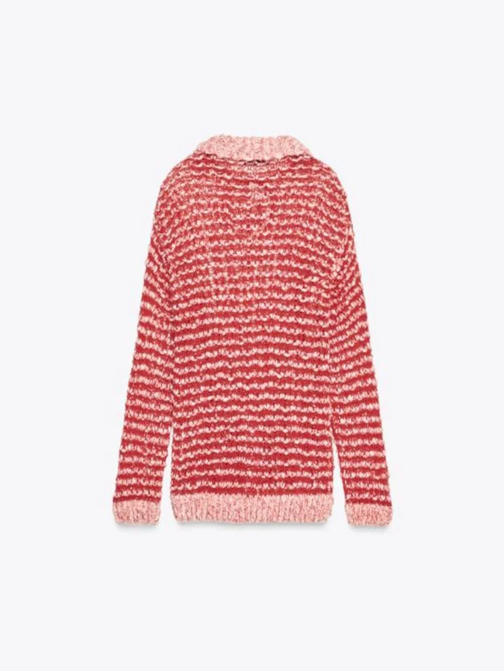 Zara Open Knit Polo Sweater.